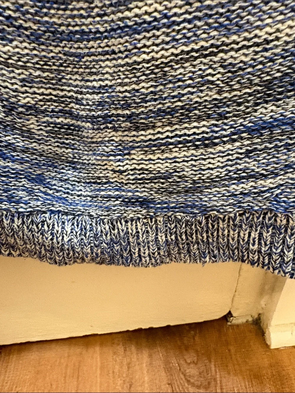 GAP Blue Marled Scoopneck Knit Sweater Size Medium
